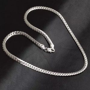 925 Sterling silver snake necklace 18.5”